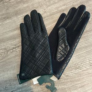 Lauren Ralph Lauren Quilted Sheep Leather Touch Gloves - Black